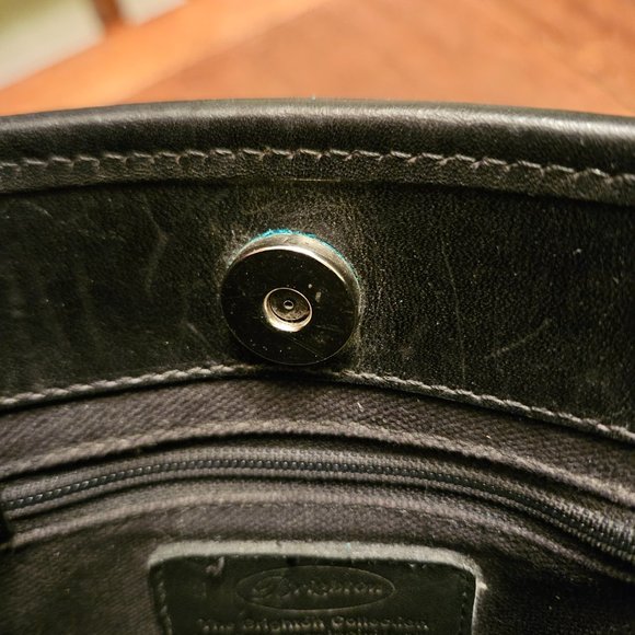 Brighton Black Leather Mini Tote Bag - Picture 4 of 7